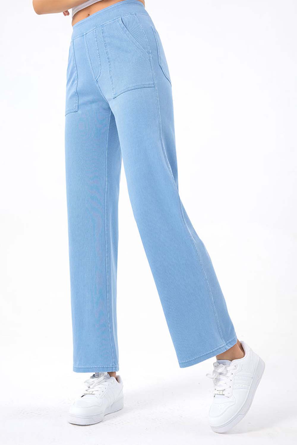 Pocketed Long Jeans 