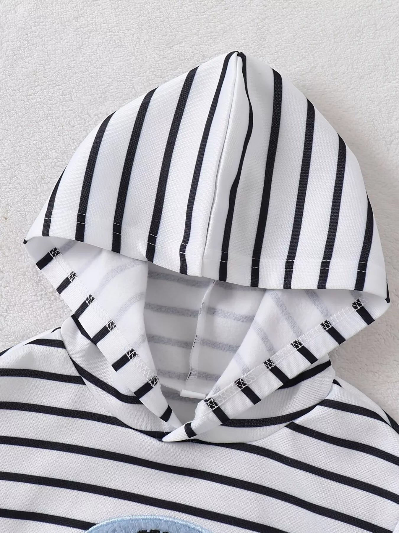 Children's Striped Elephant Hoodie & Pants Set 