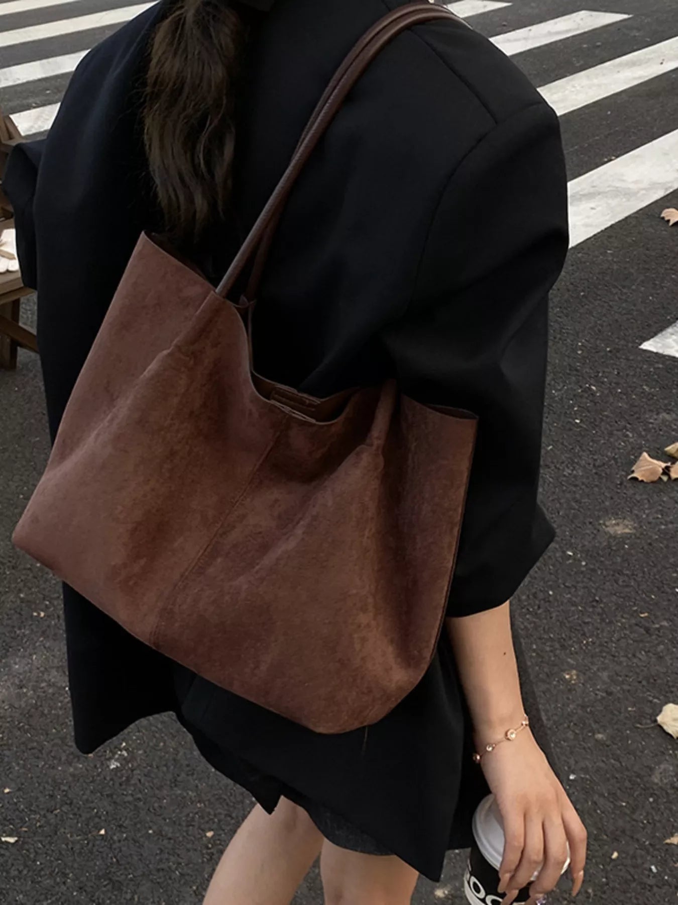 Solid Color Tote Bag 