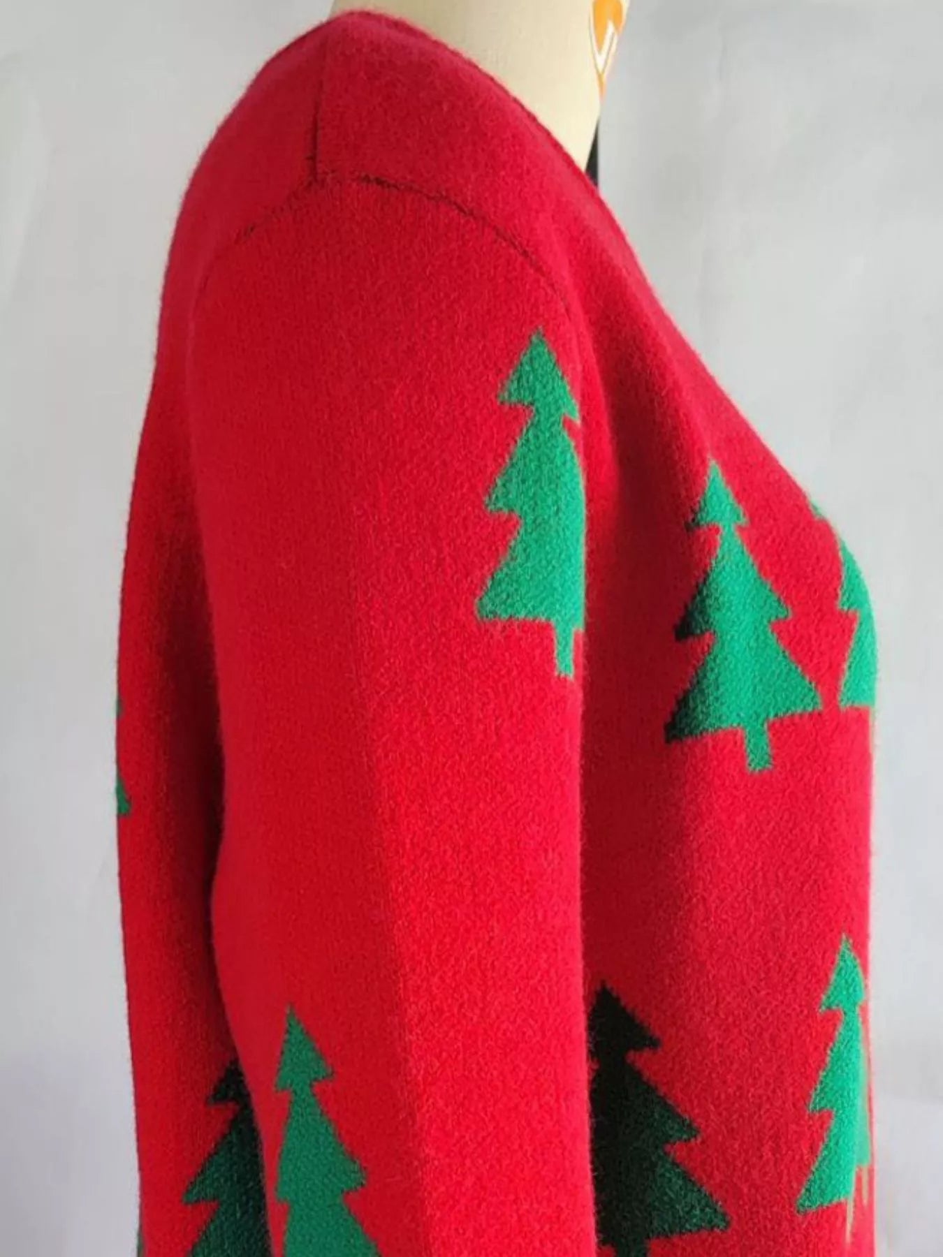 Christmas Tree Pattern Long Sleeve Sweater 