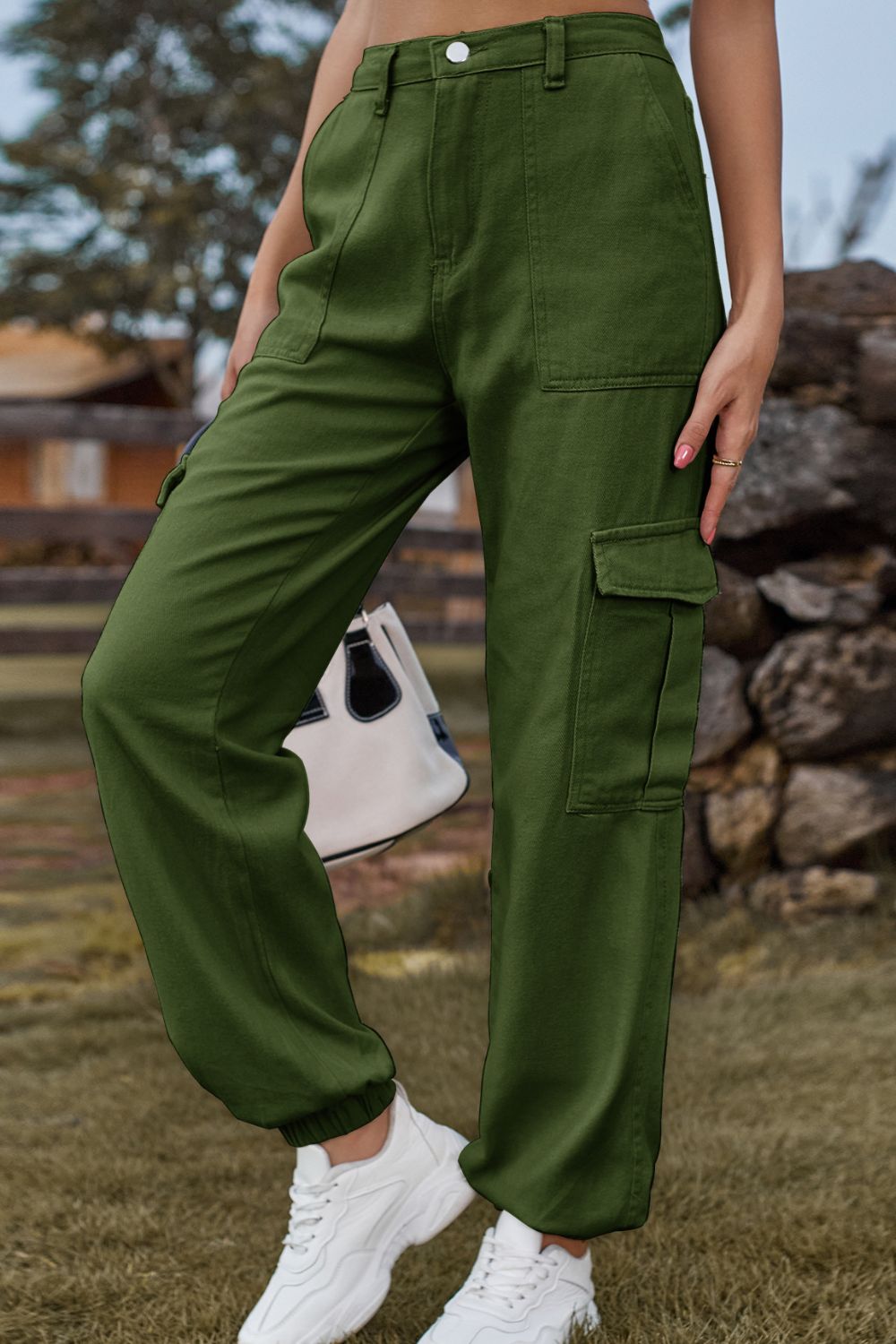 Long Jeans with Pocket 