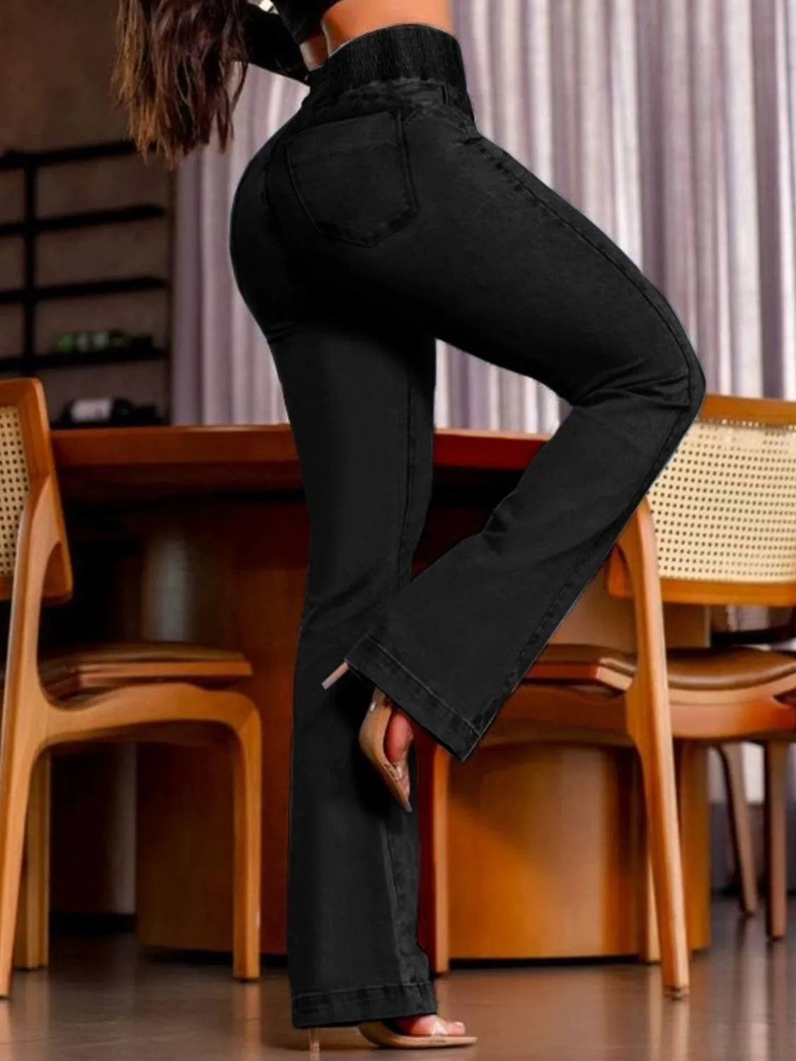 High Rise Bootcut Jeans 