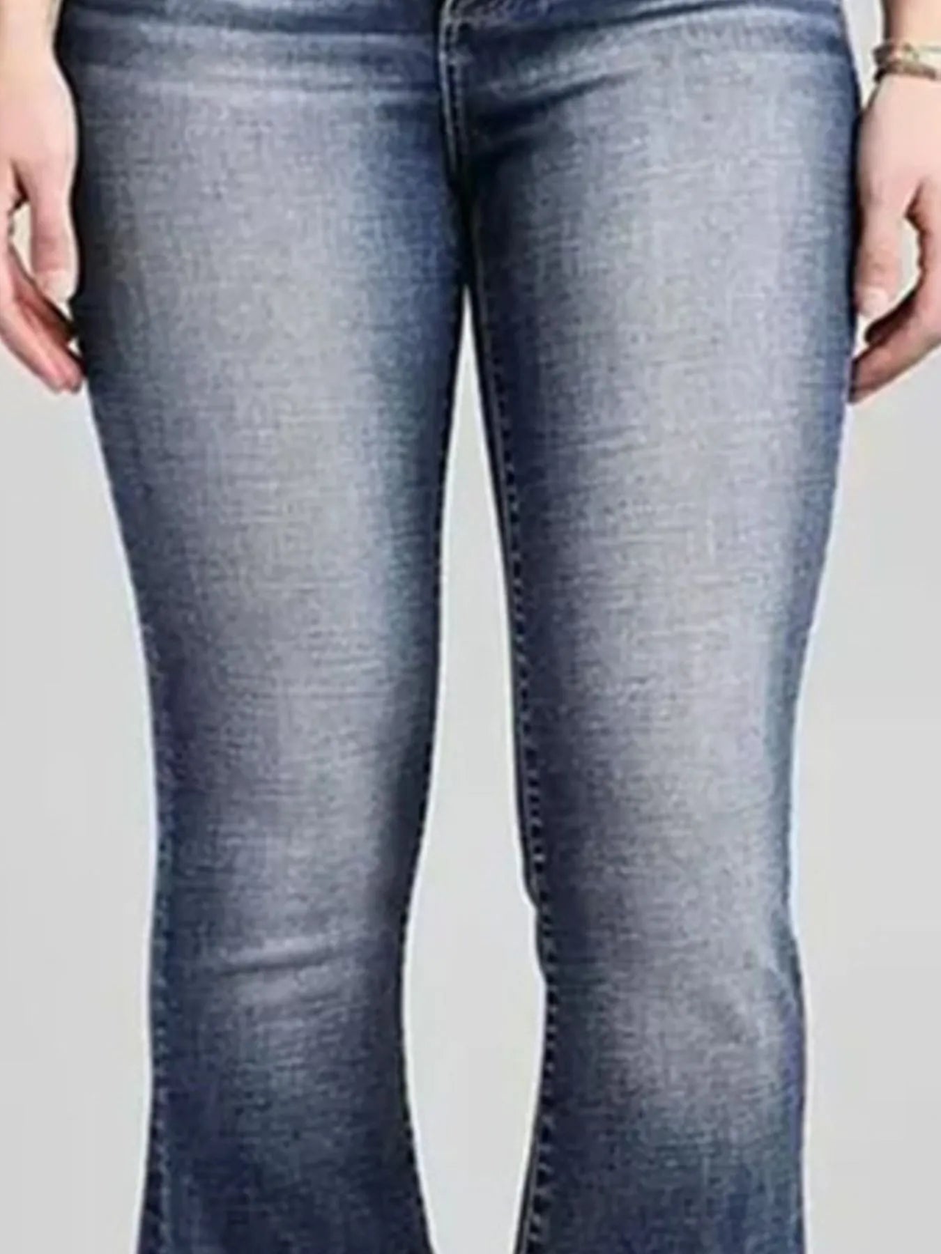 High-Rise Flare Gradient Wash Jeans 