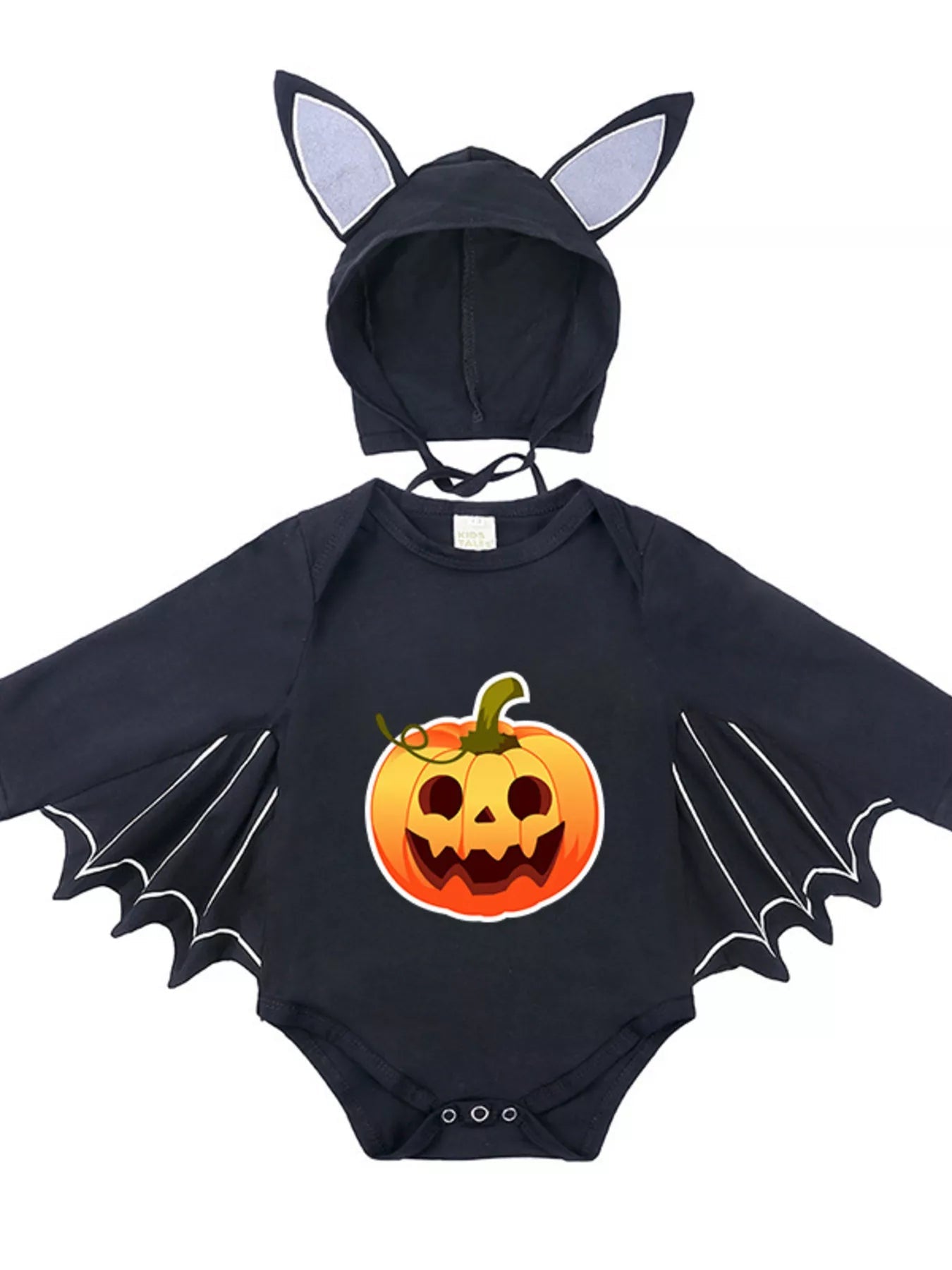 Children's Halloween Bat Bodysuit & Hat Costume Set 