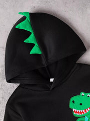 Children's Dinosaur Graphic Hoodie & Pants Set 