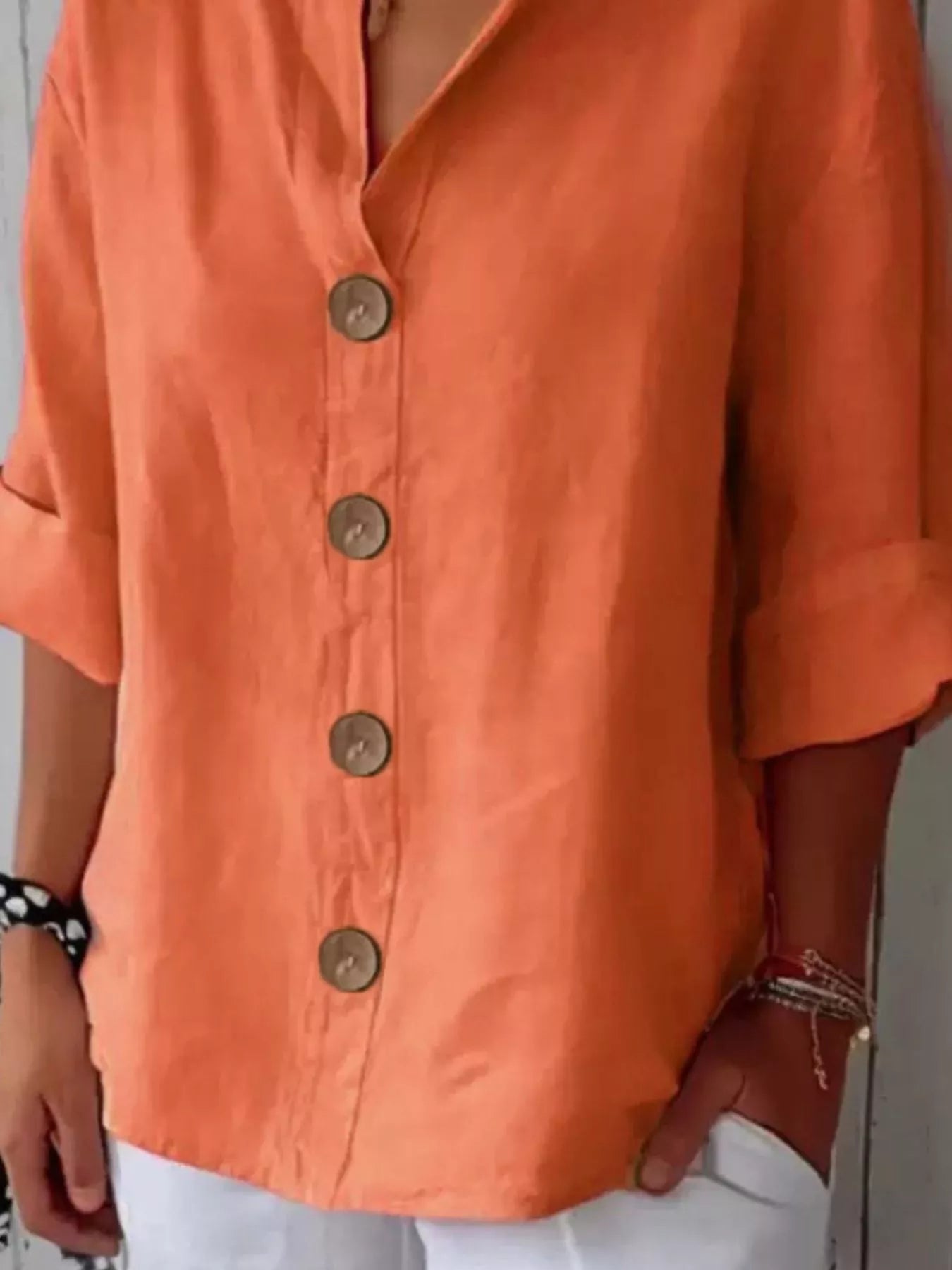 Casual Loose Button-Down Shirt 