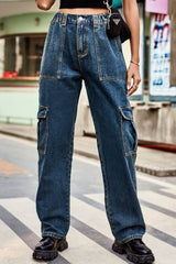 Loose Fit Long Pants with Pockets 