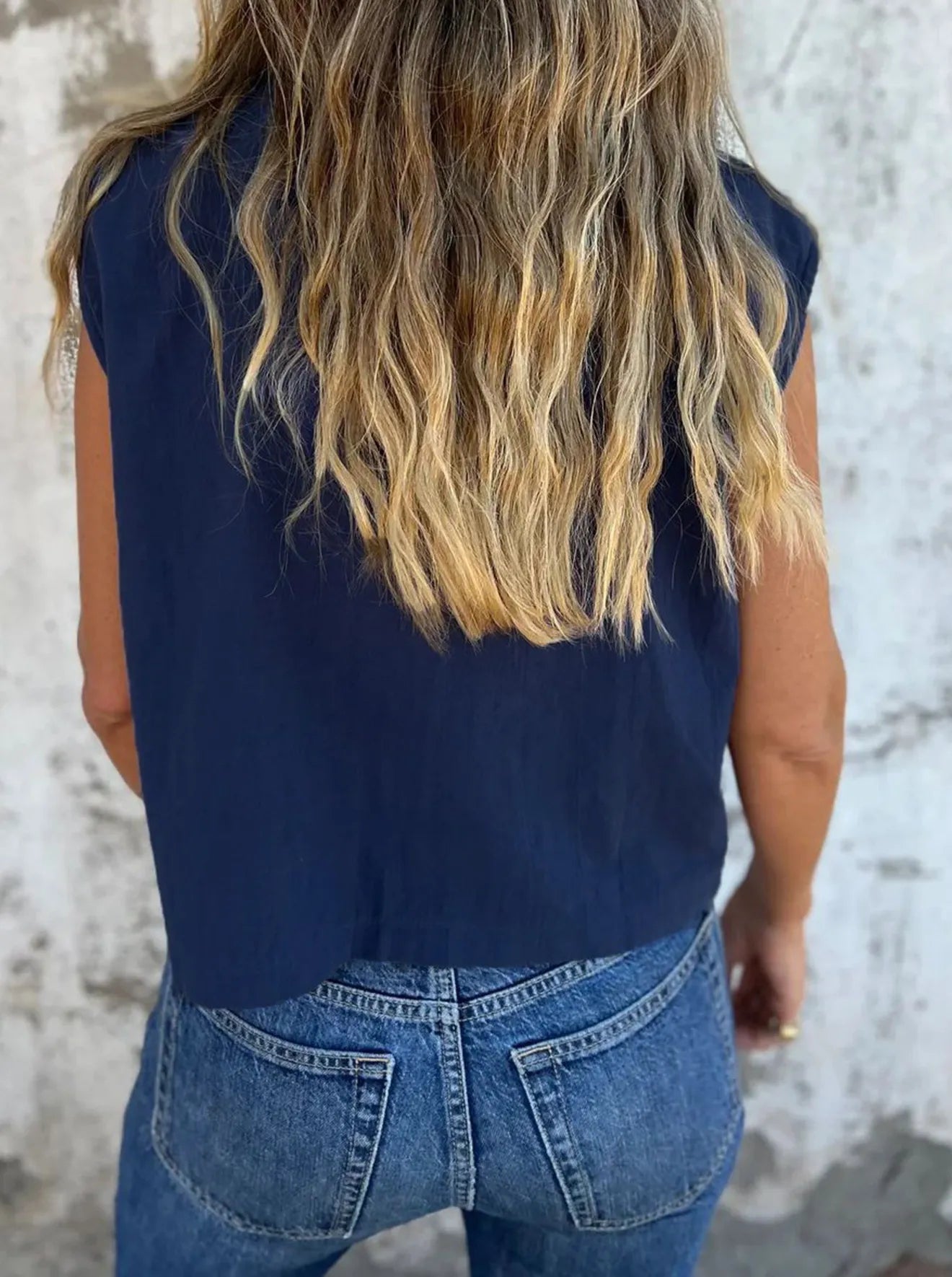 Full Size Button Down Cap Sleeve Linen Shirt Plus Size 