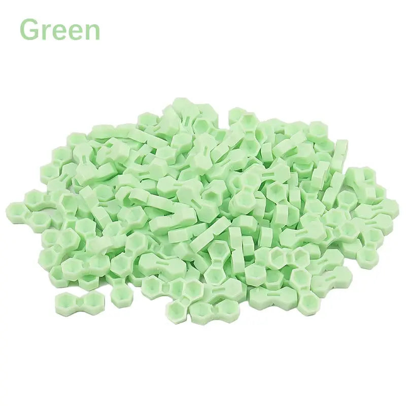 2-Hole Honeycomb Glue Cups for Eyelash Extensions, 200-Pack dylinoshop