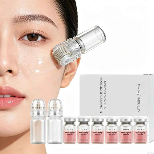 6-Bottle Moisturizing Renewal Skincare Set with Tools