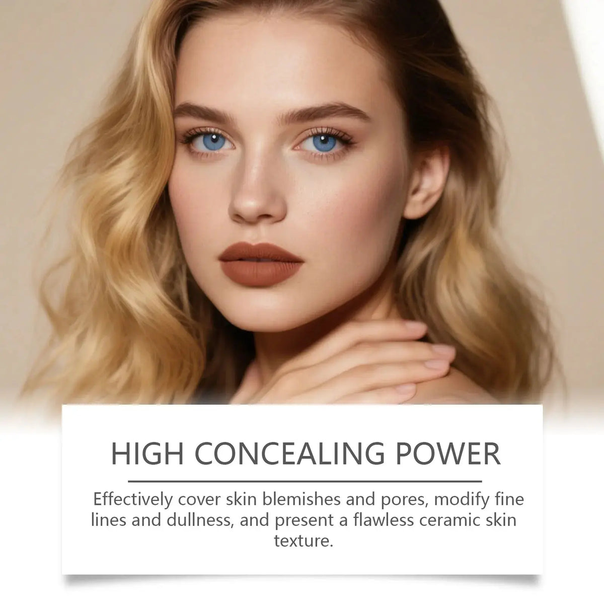 2-in-1 Color Changing Foundation Stick – Lightweight Concealer & Foundation for All Skin Tones
