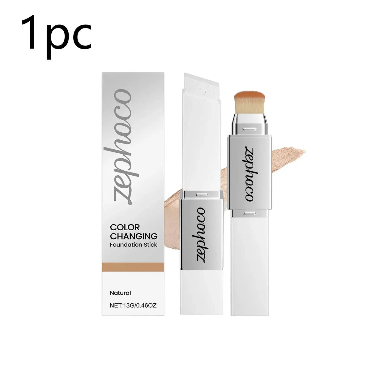 2-in-1 Color Changing Foundation Stick – Lightweight Concealer & Foundation for All Skin Tones
