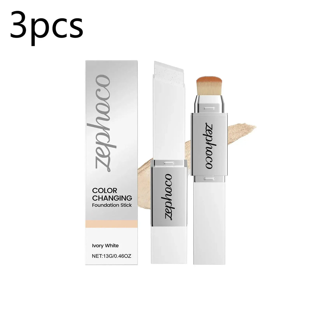 2-in-1 Color Changing Foundation Stick – Lightweight Concealer & Foundation for All Skin Tones