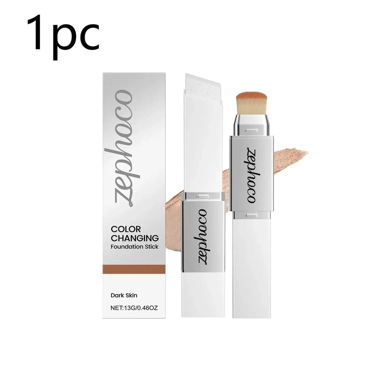 2-in-1 Color Changing Foundation Stick – Lightweight Concealer & Foundation for All Skin Tones