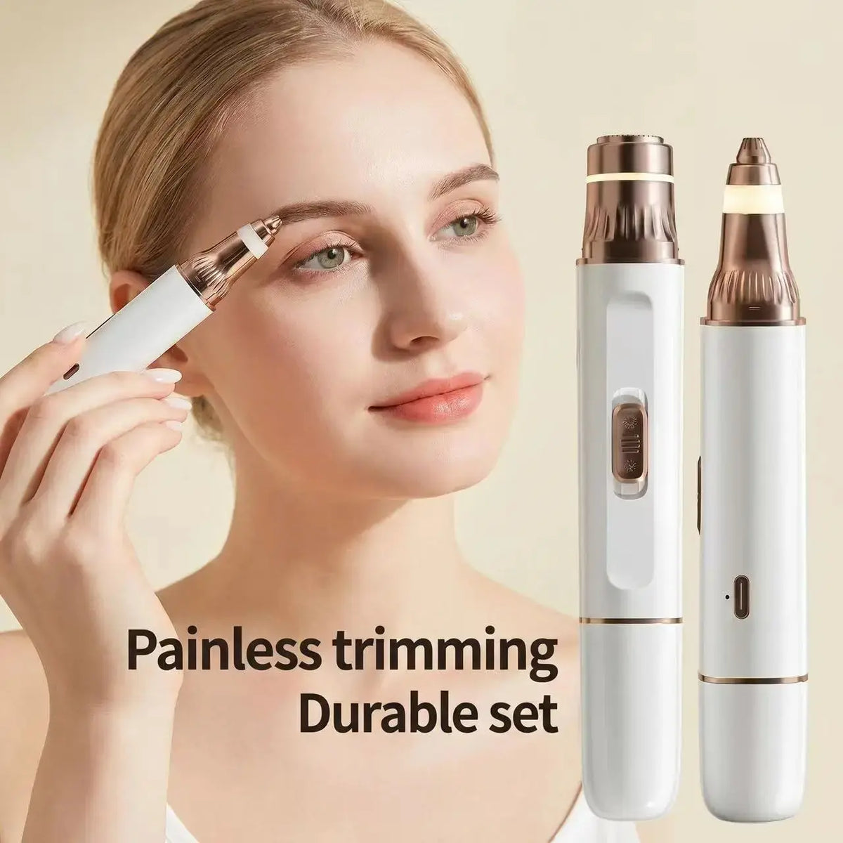 2-in-1 Electric Shaver & Eyebrow Trimmer for Women, USB Rechargeable dylinoshop