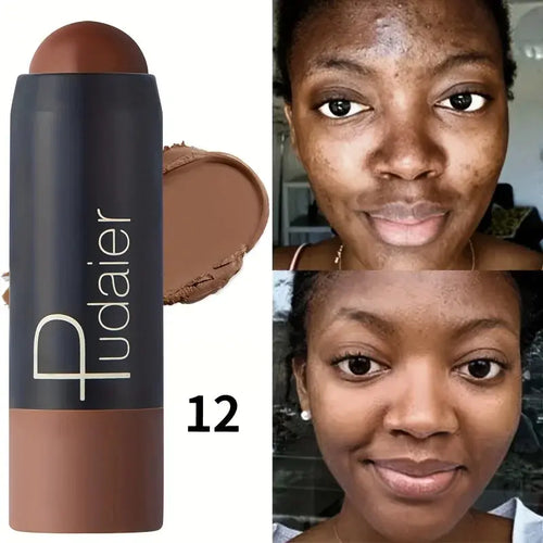 2-in-1 Foundation & Concealer Stick, Waterproof Long-Wear Full Coverage