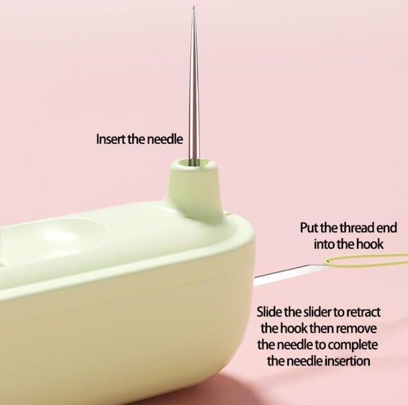 2-in-1 sewing gadget – Practical needle threader and seam ripper 