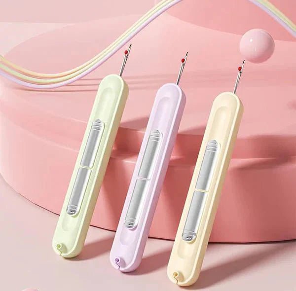 2-in-1 sewing gadget – Practical needle threader and seam ripper 