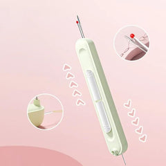 2-in-1 sewing gadget – Practical needle threader and seam ripper 