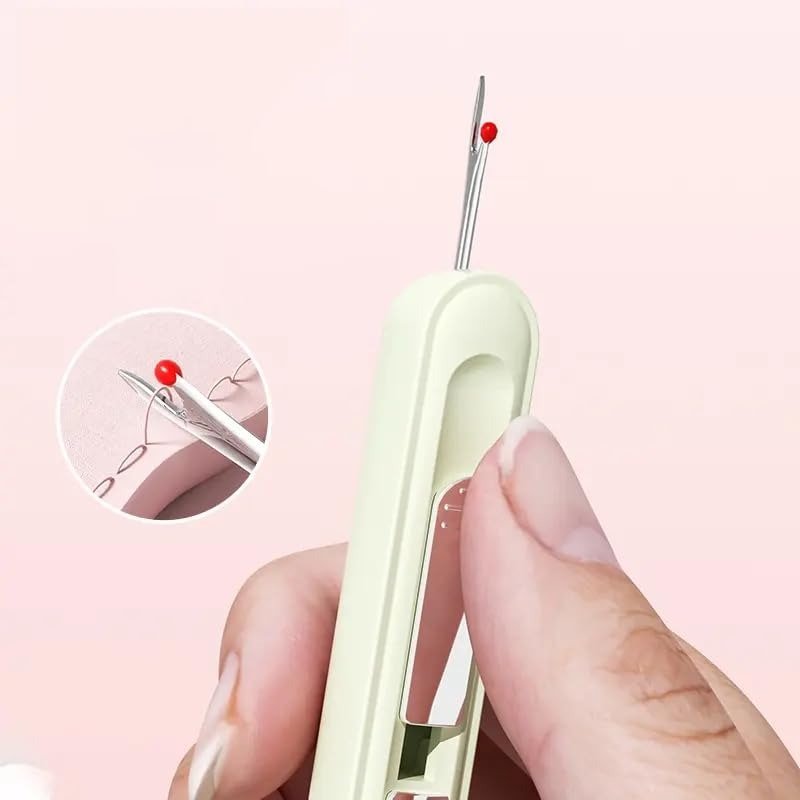 2-in-1 sewing gadget – Practical needle threader and seam ripper 