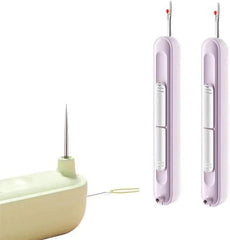 2-in-1 sewing gadget – Practical needle threader and seam ripper 