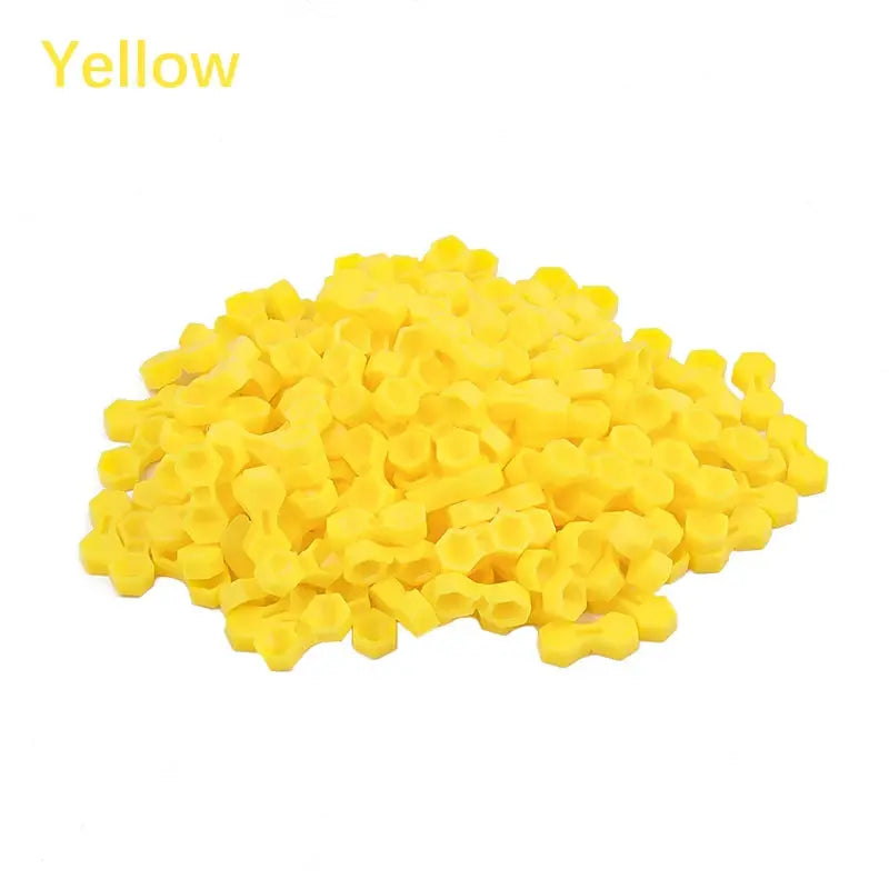 200pcs Eyelash Extension Glue Cup 2 Hole Honeycomb Tattoo Ink Pigment Holder Container Grafting Eyelashes Auxiliary Makeup Tool dylinoshop