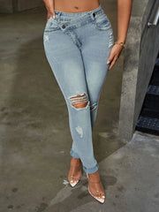Distressed Skinny Jeans 