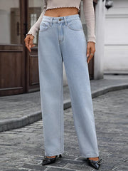 High Waisted Wide Leg Jeans 