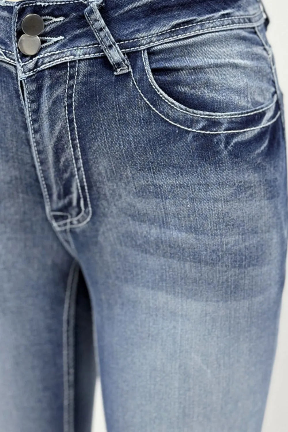 Star Embroidered Bootcut Jeans 