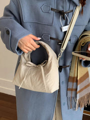 Casual Lightweight Solid Color Crossbody Bag 