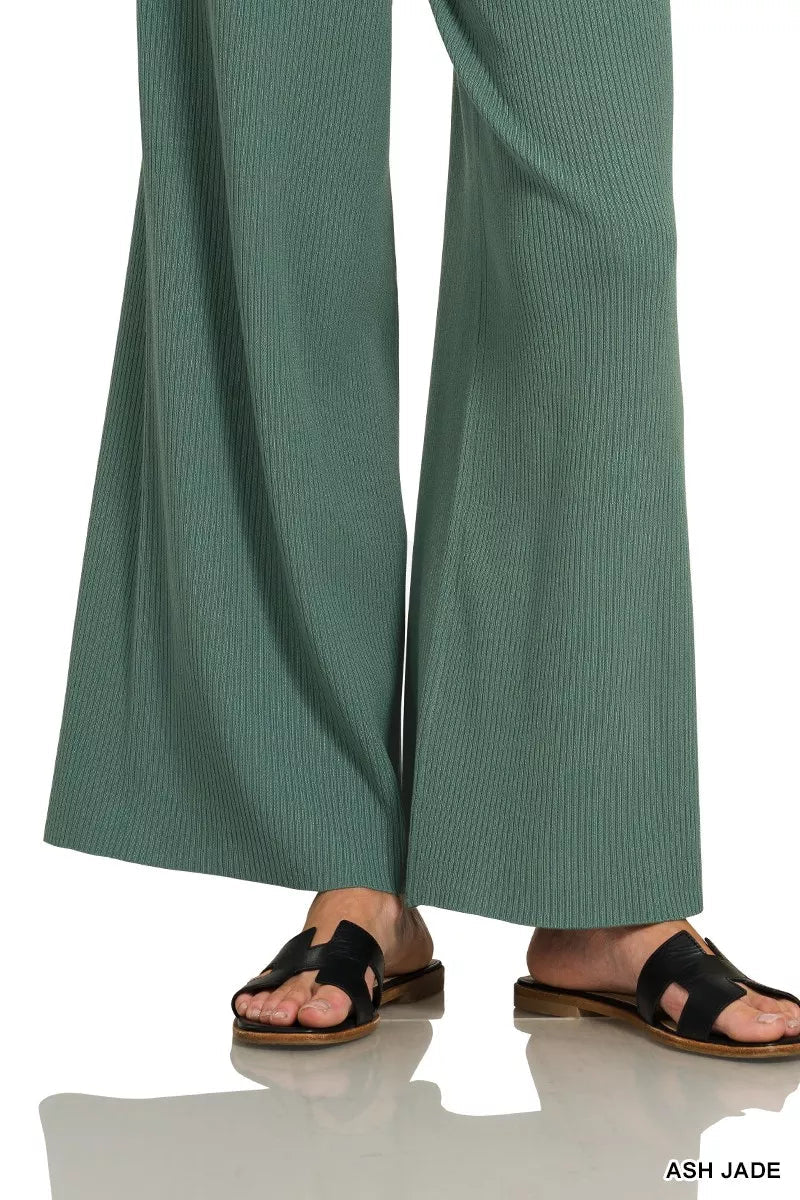 Zenana Viscose Sweater Top & Pants Set 