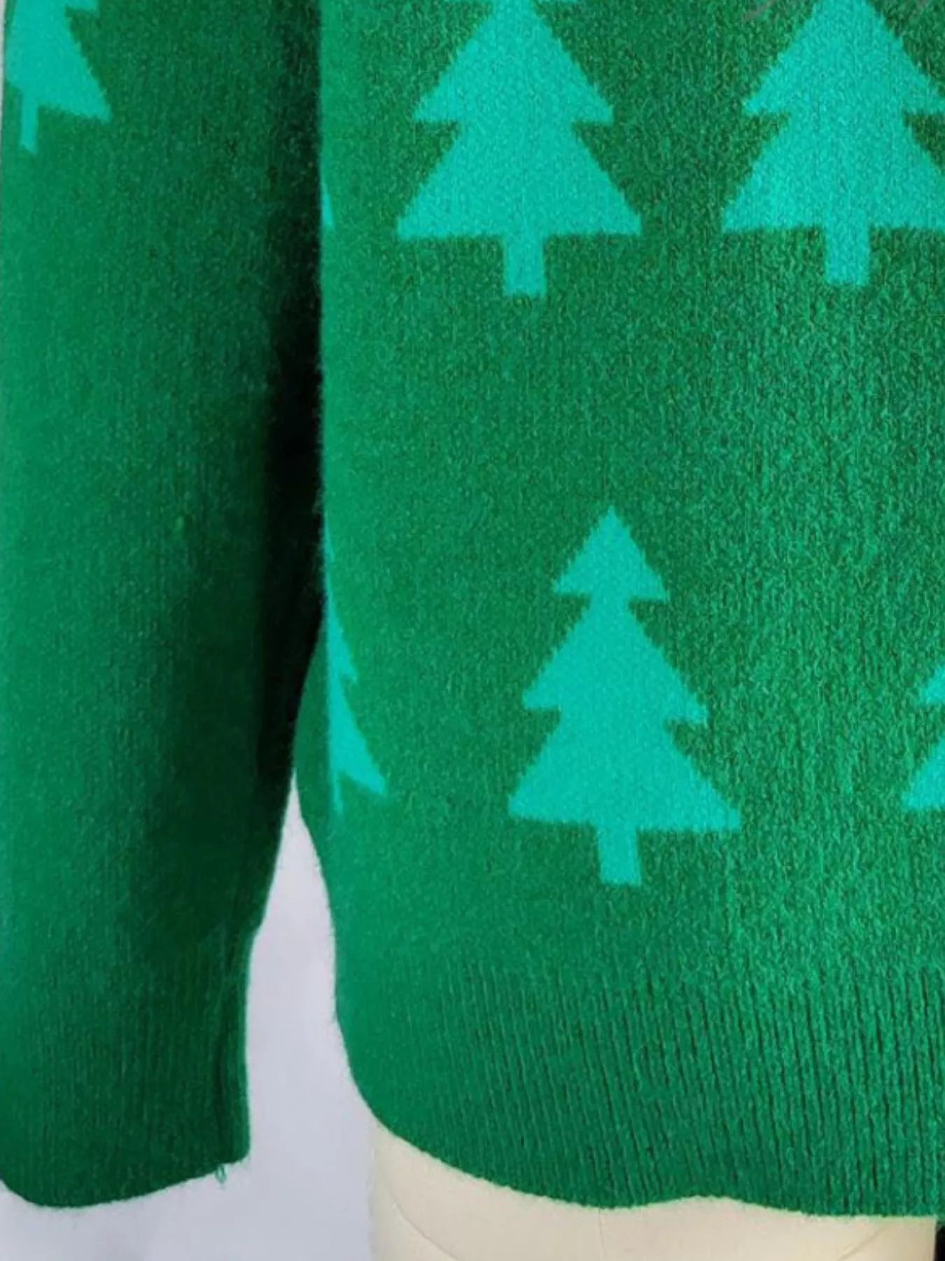 Christmas Tree Pattern Long Sleeve Sweater 