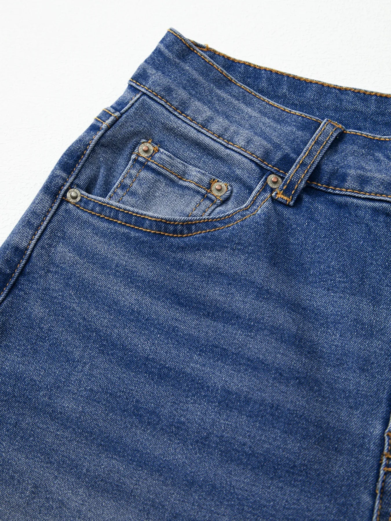 Raw Hem Unique Cuffs Straight High Rise Loose Jeans 