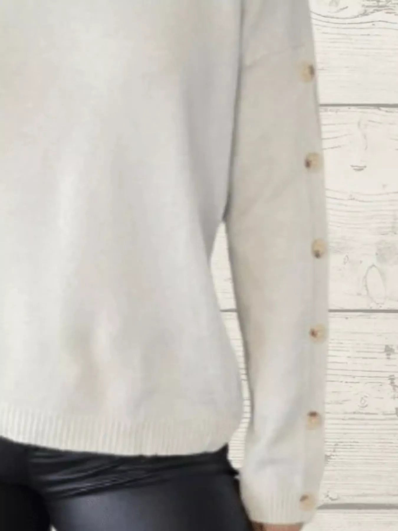 Full Size Turtleneck Long Sleeve Sweater Plus Size 
