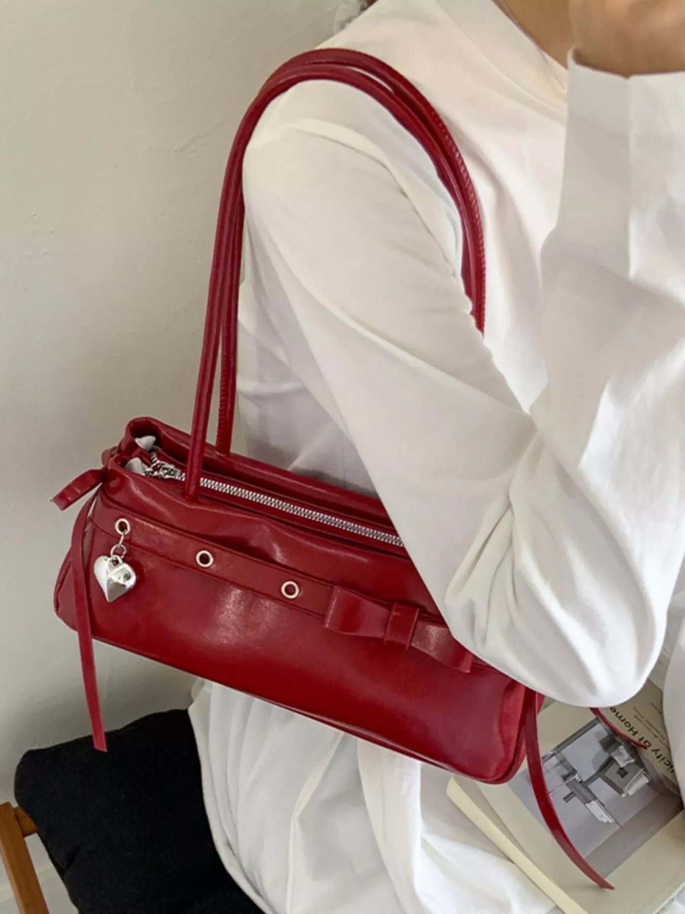 PU Leather Shoulder Bag 