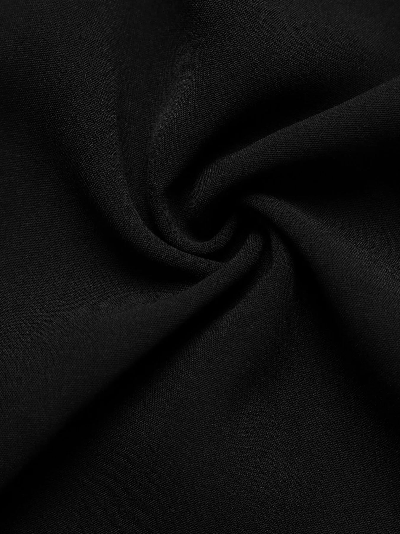 Lace Detail Button-Front Midi Shirt Dress 