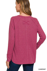 Zenana Baby Waffle Long Sleeve Top 