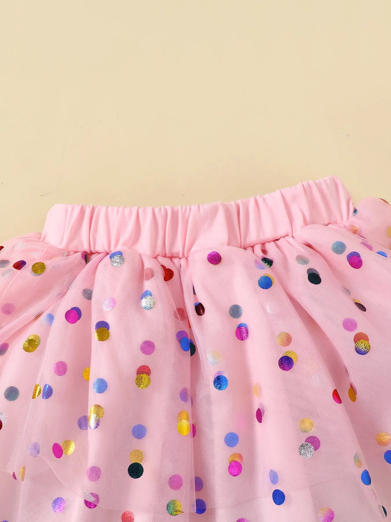 Children's Ruffled Graphic Bodysuit and Skirt Set 