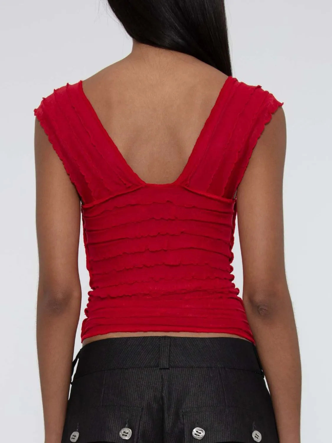 Ruched Solid Tank 
