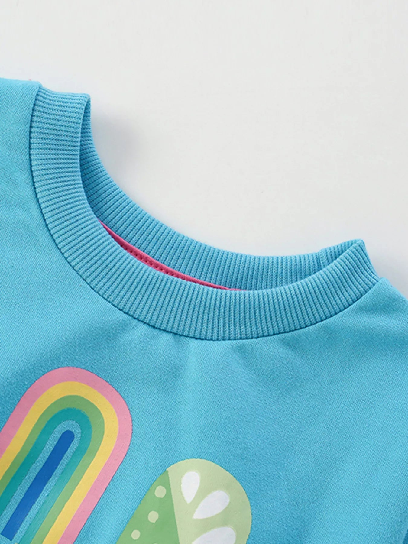 Children's Ice Cream Graphic Round Neck Sweatshirt 