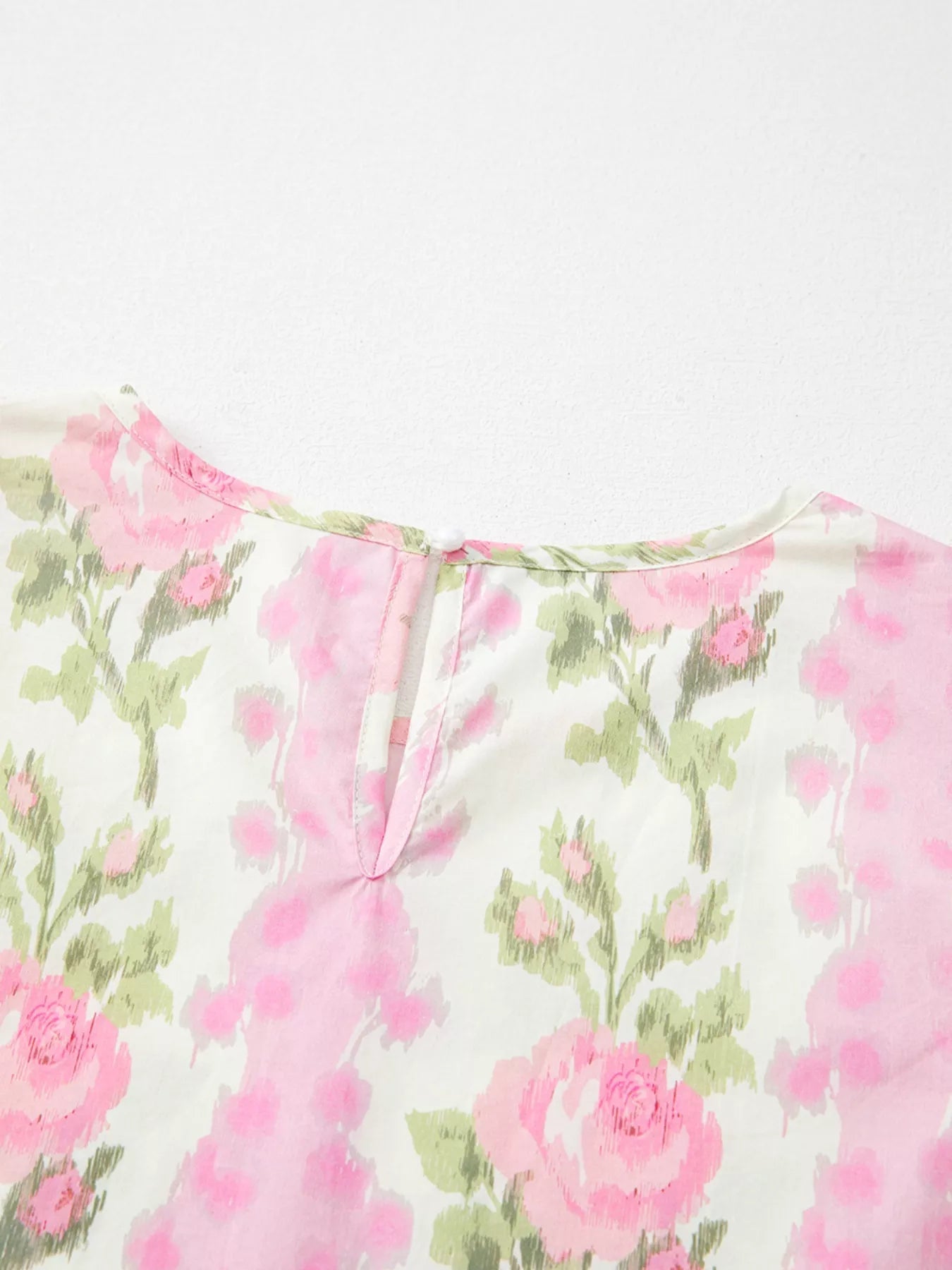 Floral Ruffle Sleeve Blouse 