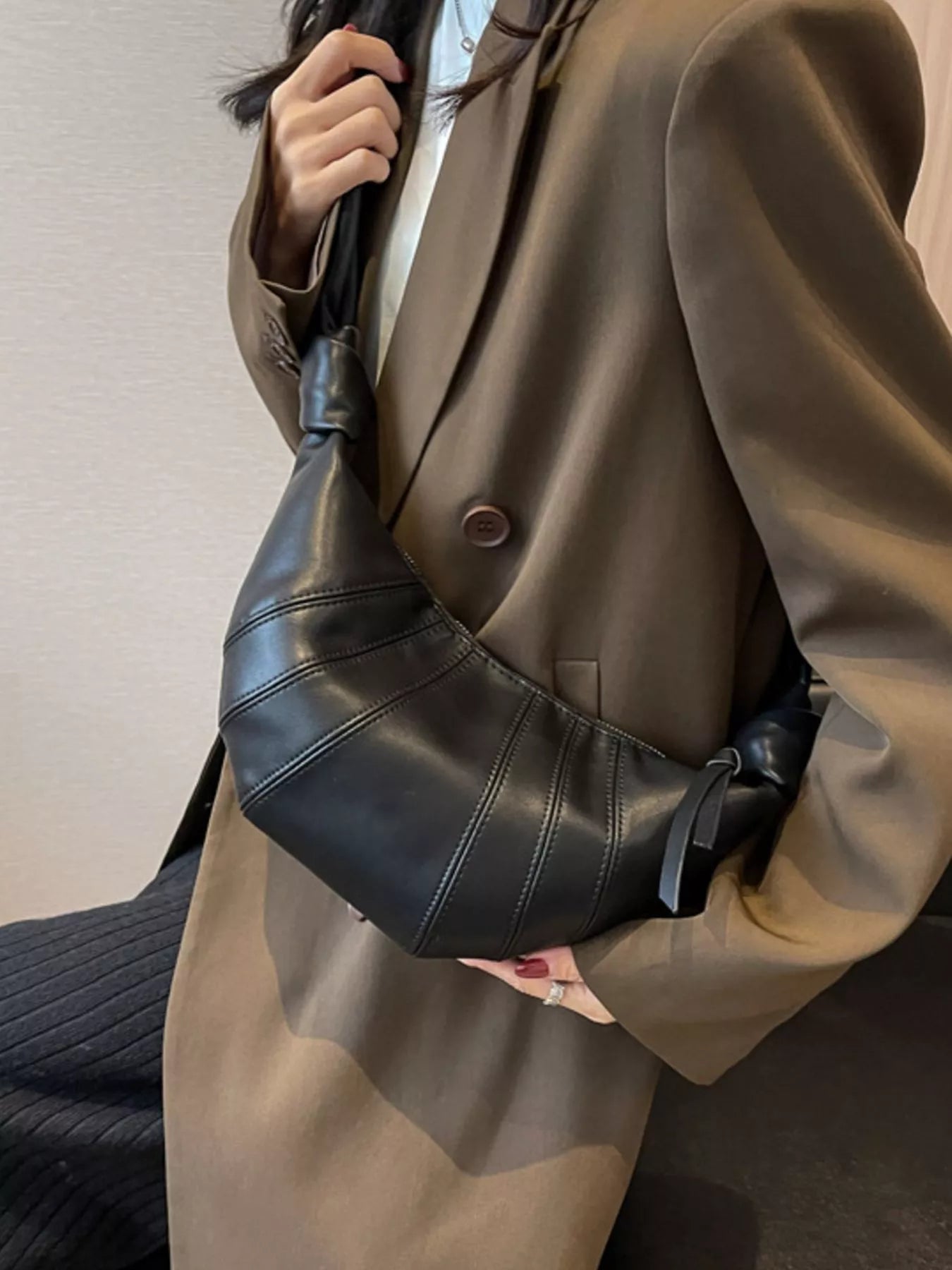 Stylish Crescent Hobo Crossbody Bag 