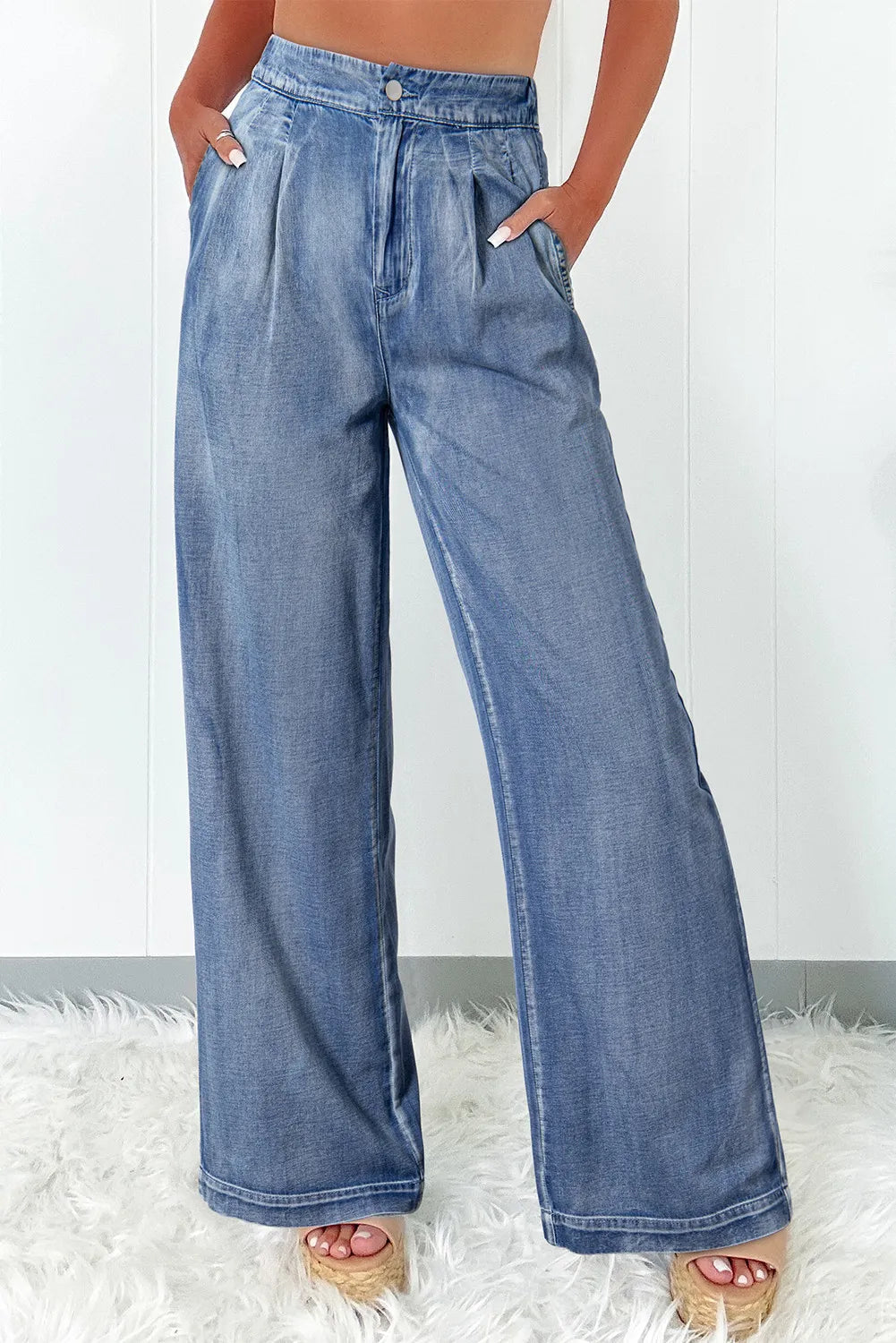 High Waist Wide Leg Jeans 