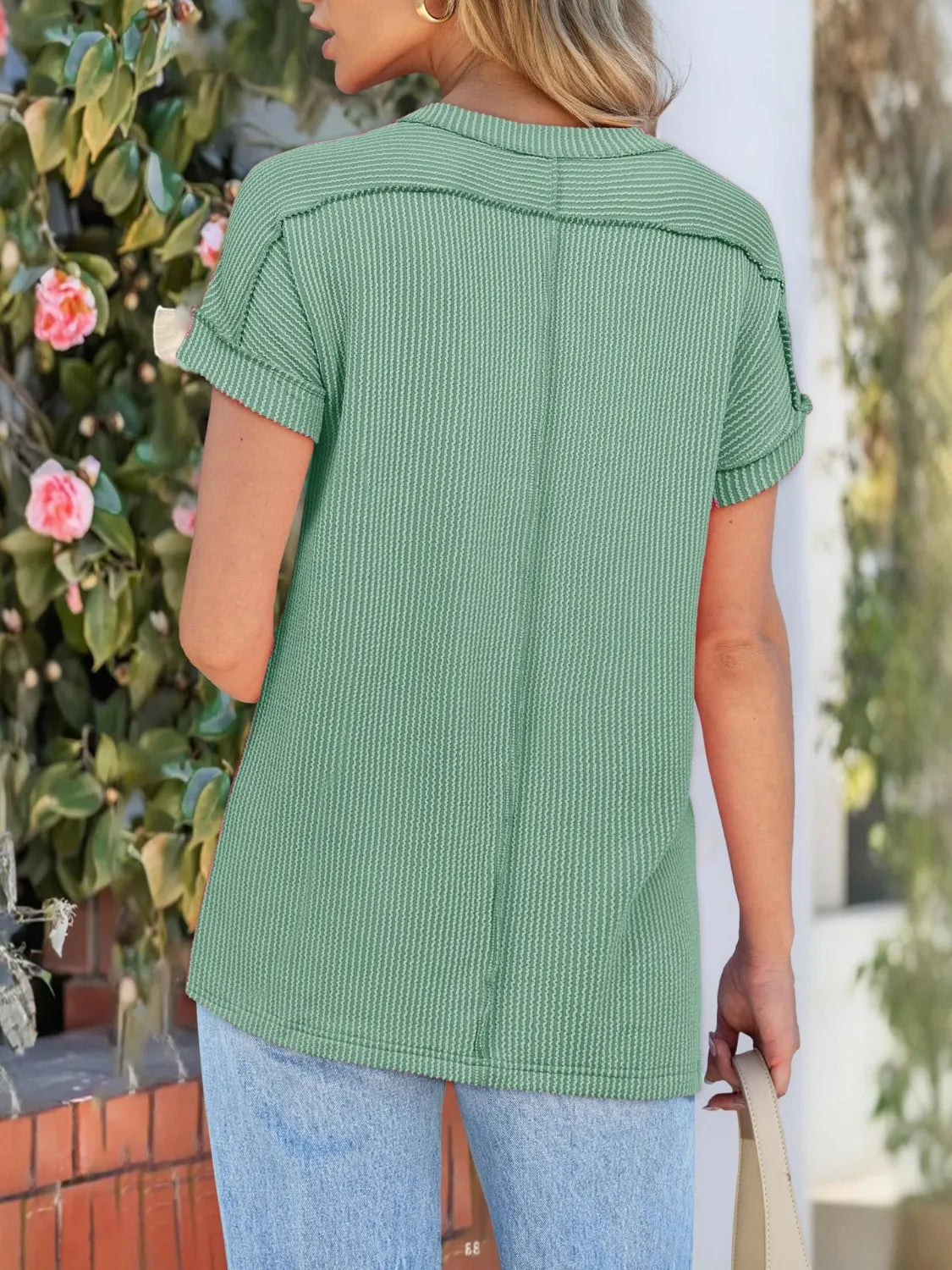Round Neck Short Sleeve T-Shirt 