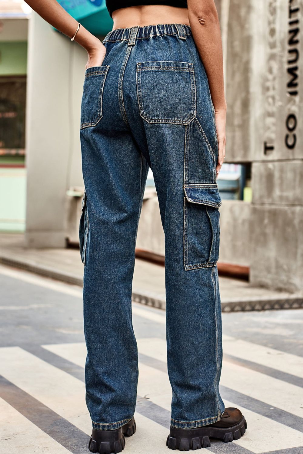 Loose Fit Long Pants with Pockets 