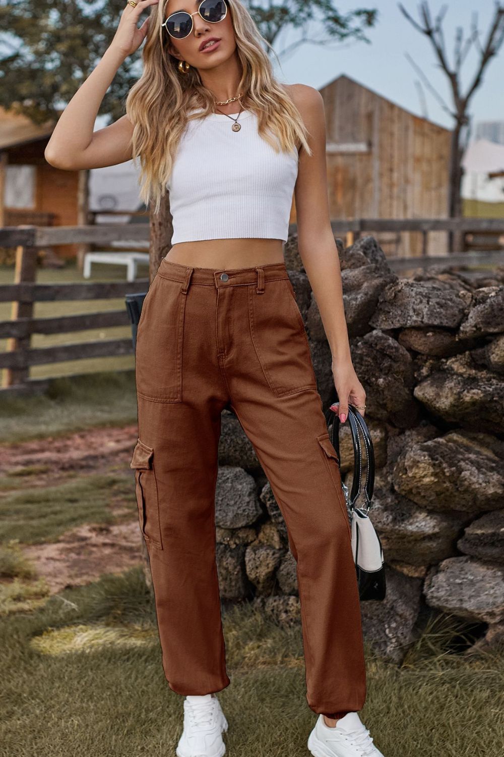 Long Jeans with Pocket 