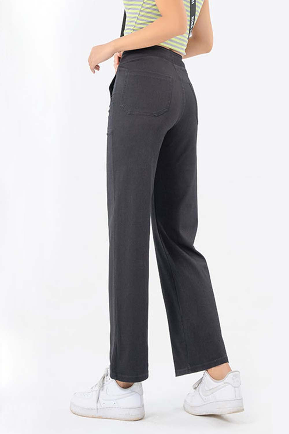 Pocketed Long Jeans 
