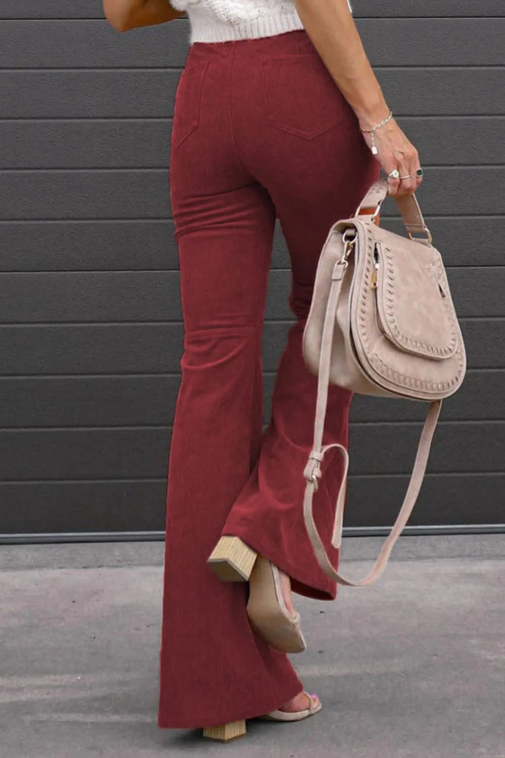 Full Size Hight Waist Bootcut Pants Plus Size 