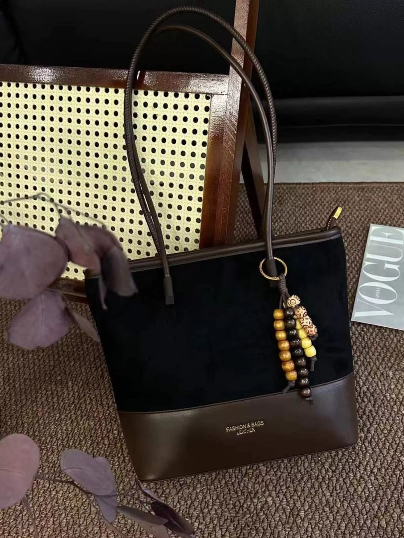 Color Block Shoulder Bag 