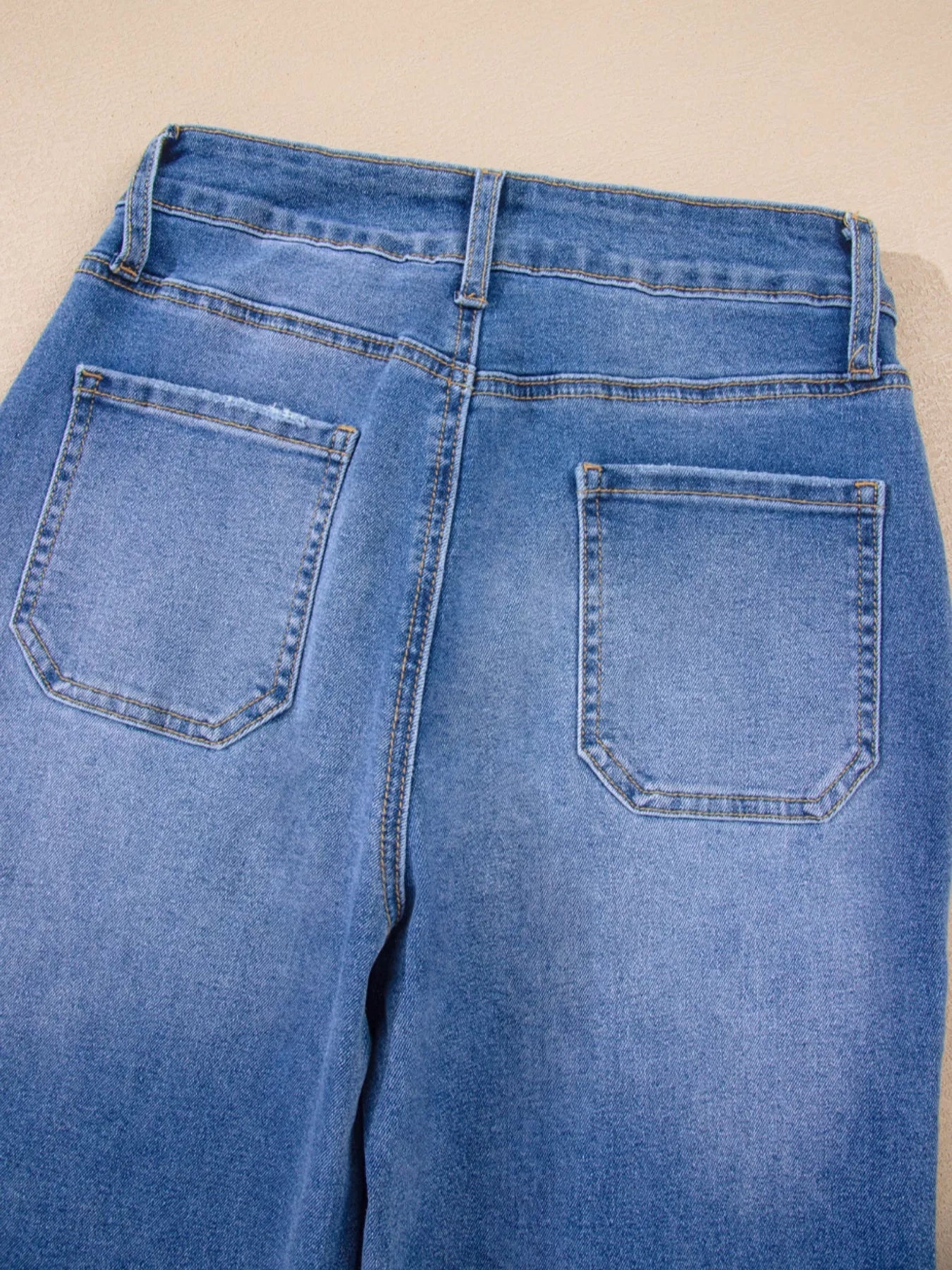 High-Waisted Wide Leg Flare Jeans 